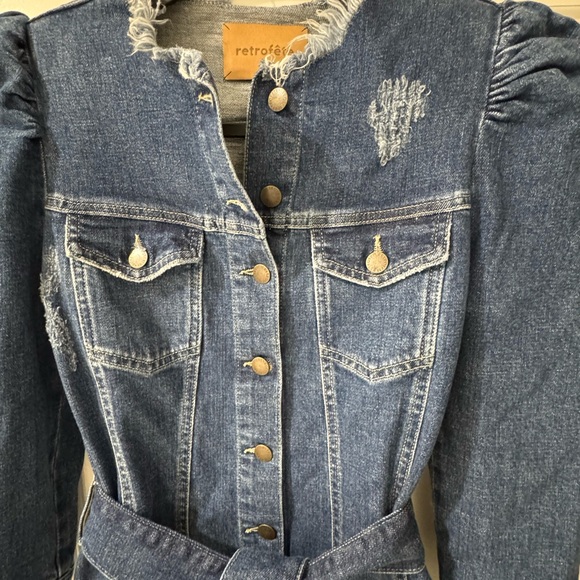 Retrofete Blue Denim Dress - Picture 2 of 8